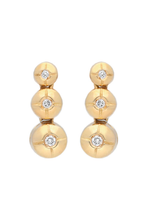 Pendientes largos en oro amarillo con diamantes 192_Z1304-OA-0