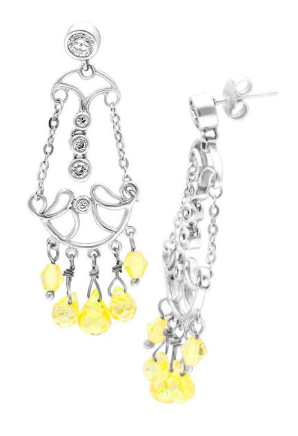 pendientes largos plata con citrinos neoclasicos lateral 132_70993-P-1_01