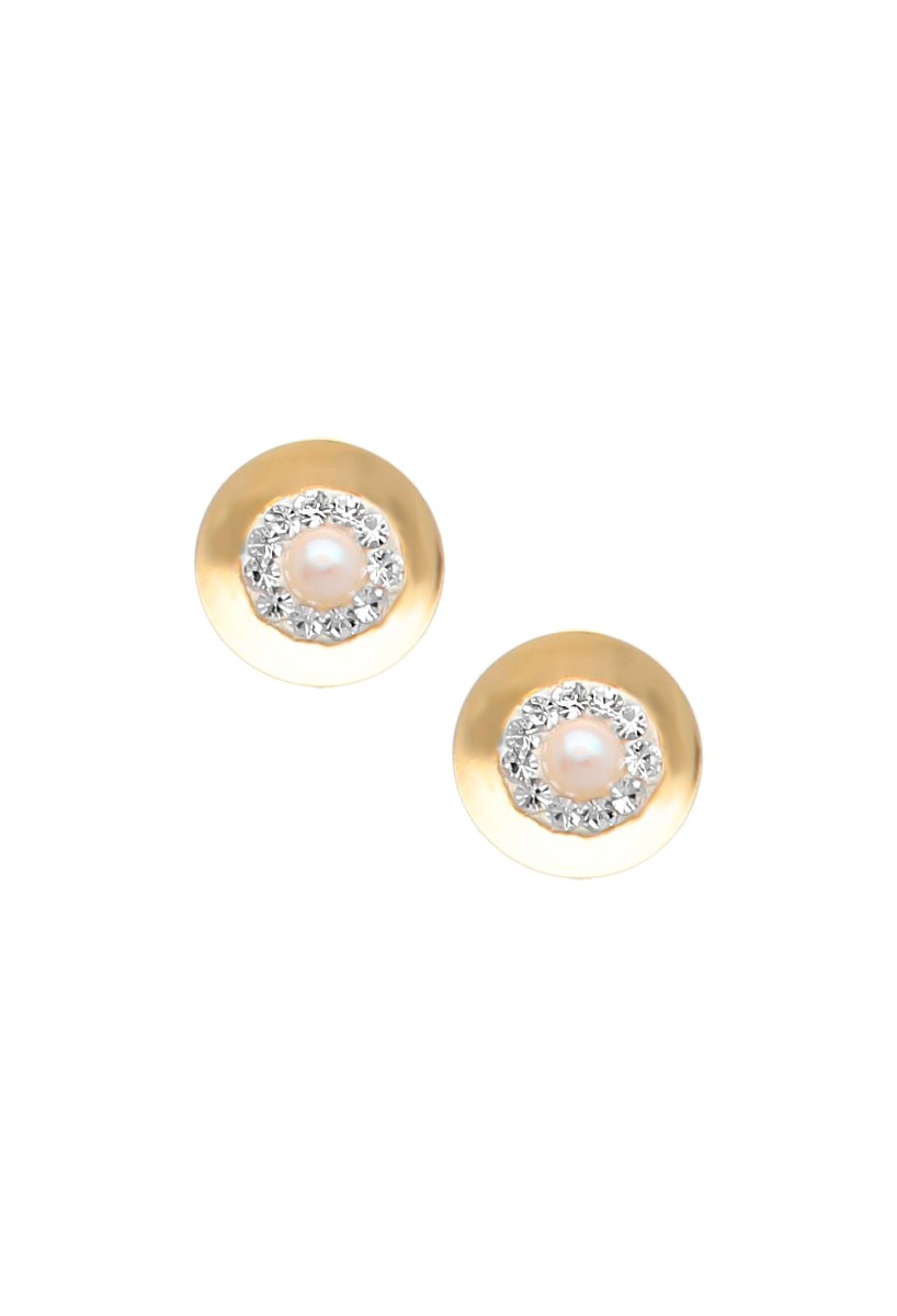 Pendientes oro aretes. con piedras - foto 1 - rfcia.030_2236PE