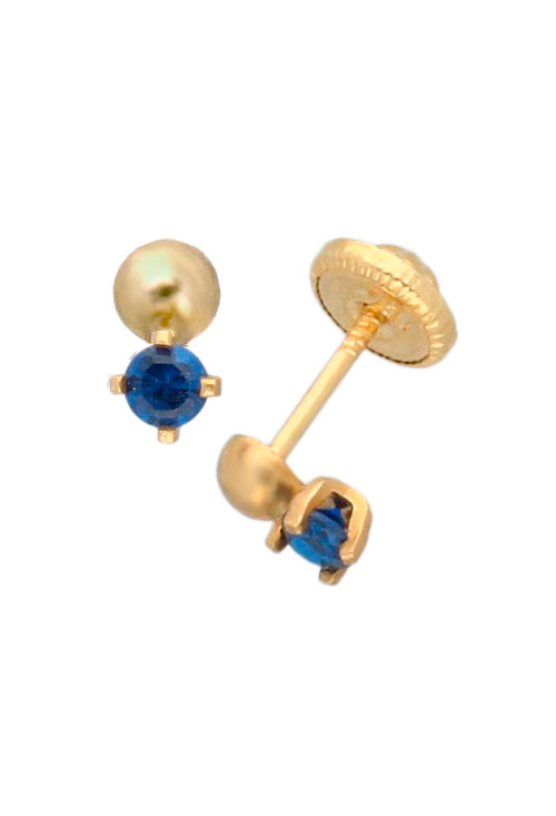pendientes oro 18k con piedra azul para nacidas en septiembre foto lateral 030_1895SP_01