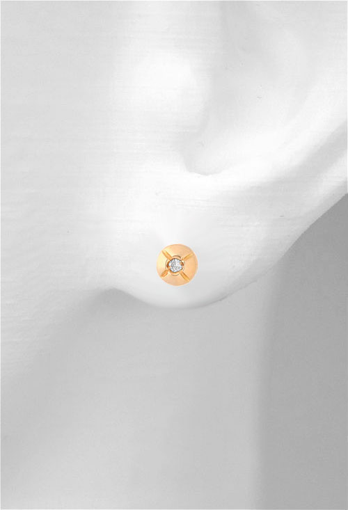 pendientes oro amarillo 18 k con diamantes tipo chaton foto modelo oreja precio especial muy barato joyeria online 192_Z1215_02