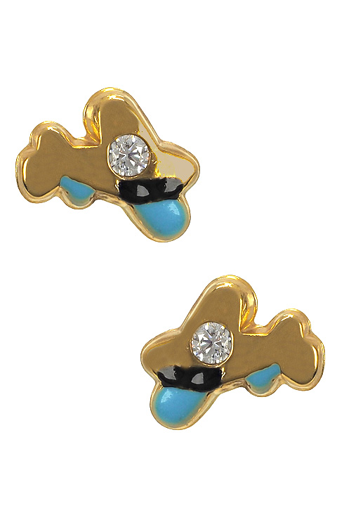 pendientes oro amarillo 18 kilates con circonita y esmaltes foto frontal 057_59375