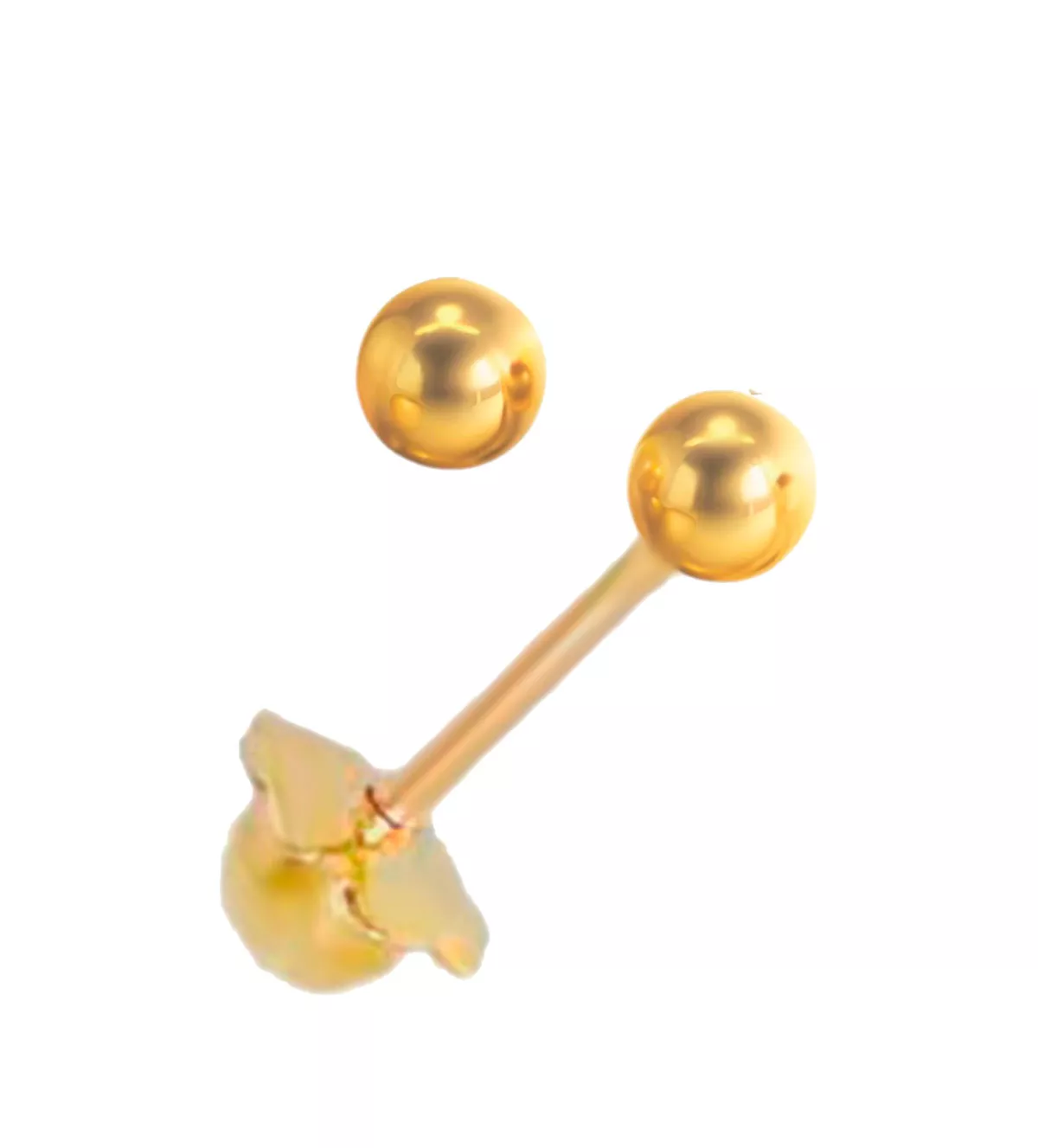 Pendientes de oro 18K bolas de 3 mm 234_1132 - Imagen 4