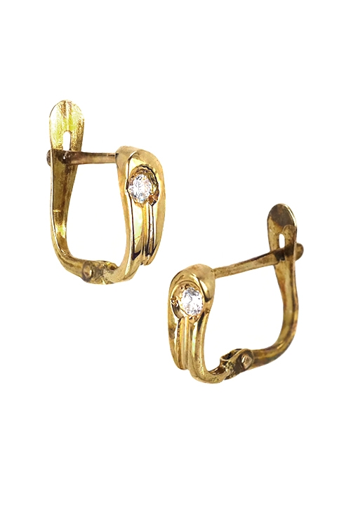 pendientes oro amarillo 18 ktes para niña 139_5038-P