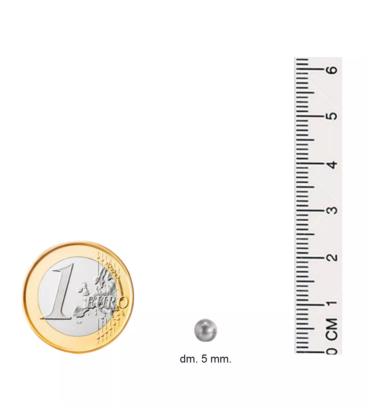 Pendientes oro 18 ktes bolas de 5 mm. 234_1134-B - Imagen 4