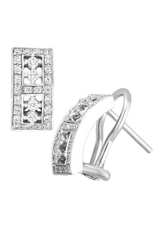 pendientes oro blanco 18 kilates con diamantes fotografia lateral 210_1164