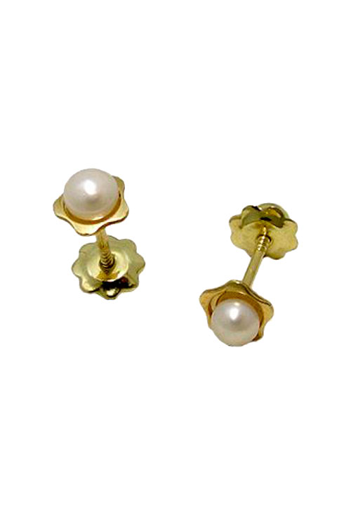 pendientes oro para bebe con perla cultivada precio barato joyeria online 234_2868
