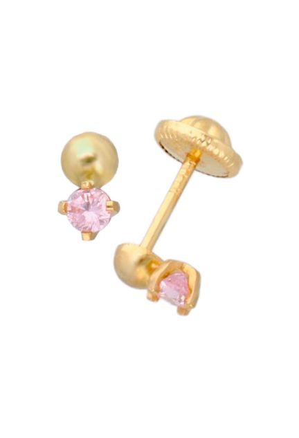 pendientes oro para bebe nacido en octubre vista lateral 030_1895OC_01