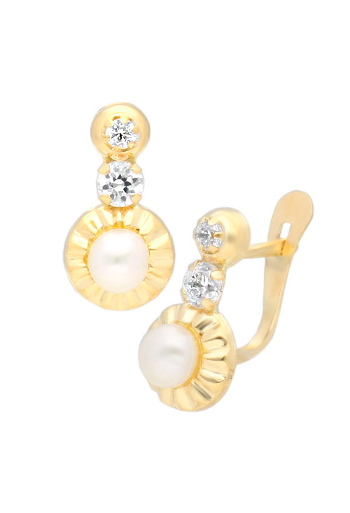 pendientes para nina oro 18 kilates perlas cultivadas y circonitas 042_P4-660PS_04