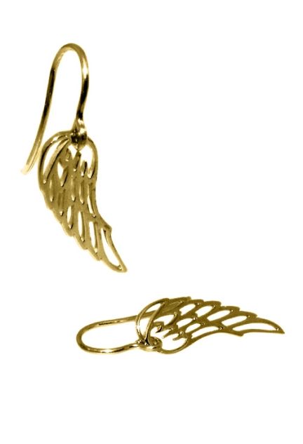 pendientes plata chapada forma de ala de angel 266_012112-2-1