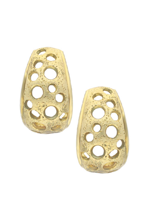 Pendientes plata chapada IP amarillo 200_T085-03-AM (Pendientes)