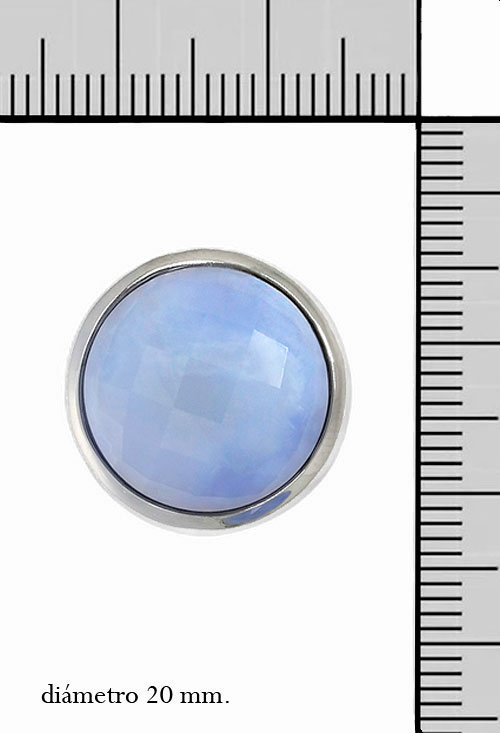 pendientes plata y calcedonia facetada talla bombe 103_nse649a-12_M