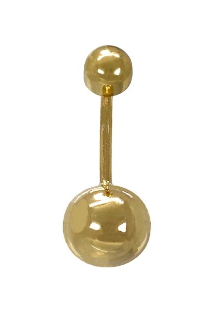 Piercing de oro 18 ktes para ombligo modelo bola mujer y hombre, precios baratos 019_3452