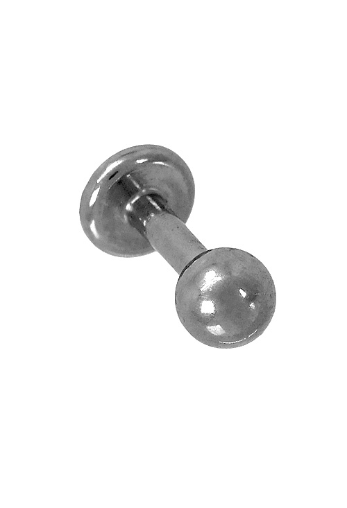 Piercing oro blanco 18k para lengua o labio 083_N4670 precios baratos