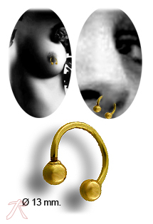 Piercing oro 1ª ley 750 mmas. (18 k.) pezón rfcia.019_4833