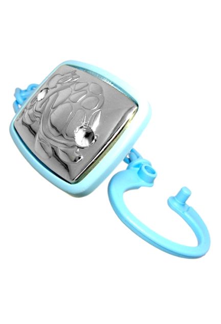 Pinzas para chupete en plata de ley, chupetero para bebé en azul venta online regalos para bautizos 088_005116-C