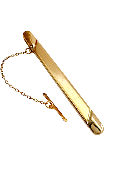 Pisacorbatas de oro amarillo 18 ktes - foto 1 - rfcia.025_E-00174