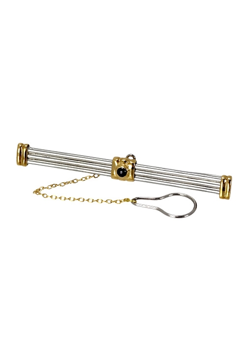 pisacorbatas oro 18 ktes y acero a precio de ocasion 142_0039-7_01