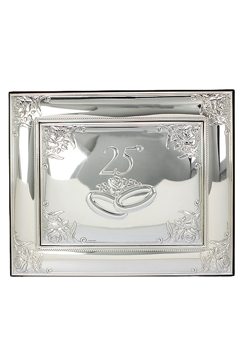 placa homenaje 25 aniversario plata de ley foto frontal 088_001414-25