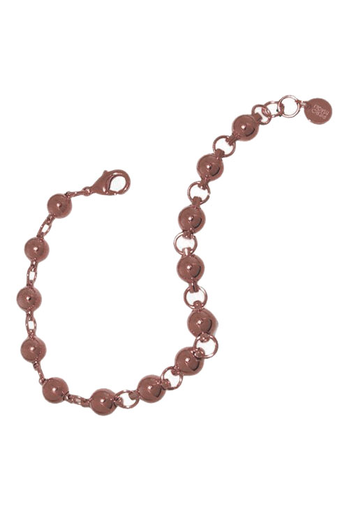 Pulsera de acero chapado en oro rosa unisex. 055_44922222