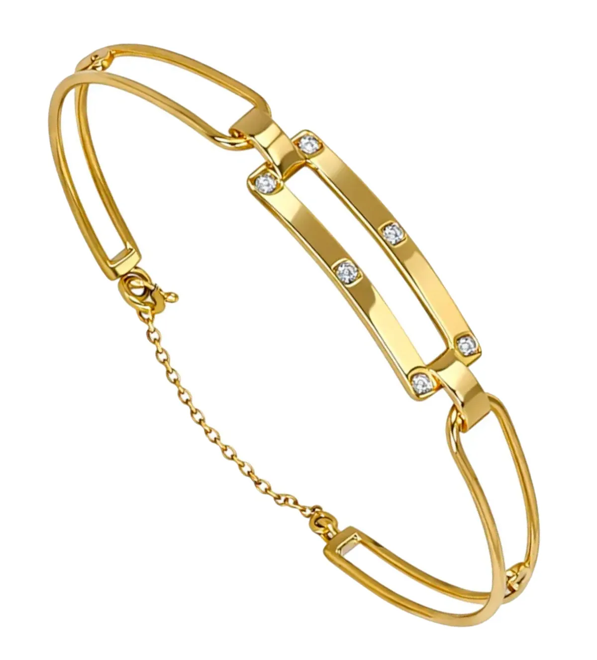 pulsera de oro amarillo 18k con diamantes naturales 038_LO-026-12-MY3