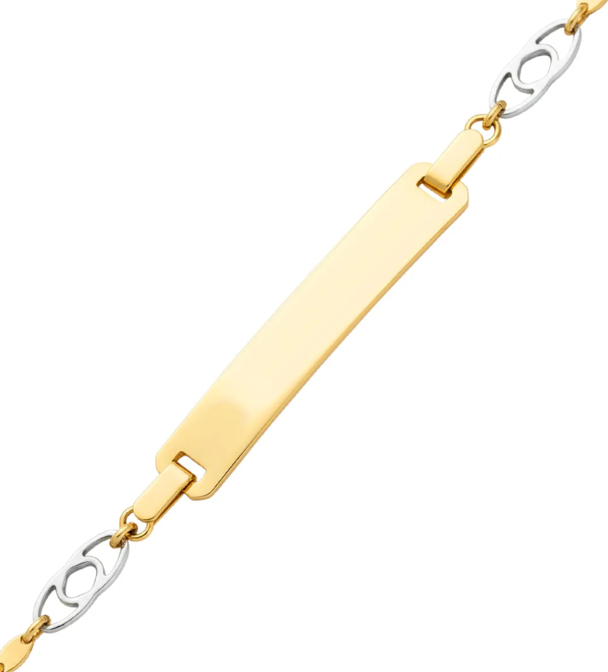 pulsera de oro bicolor 18 ktes para niñas 157_P0016_01