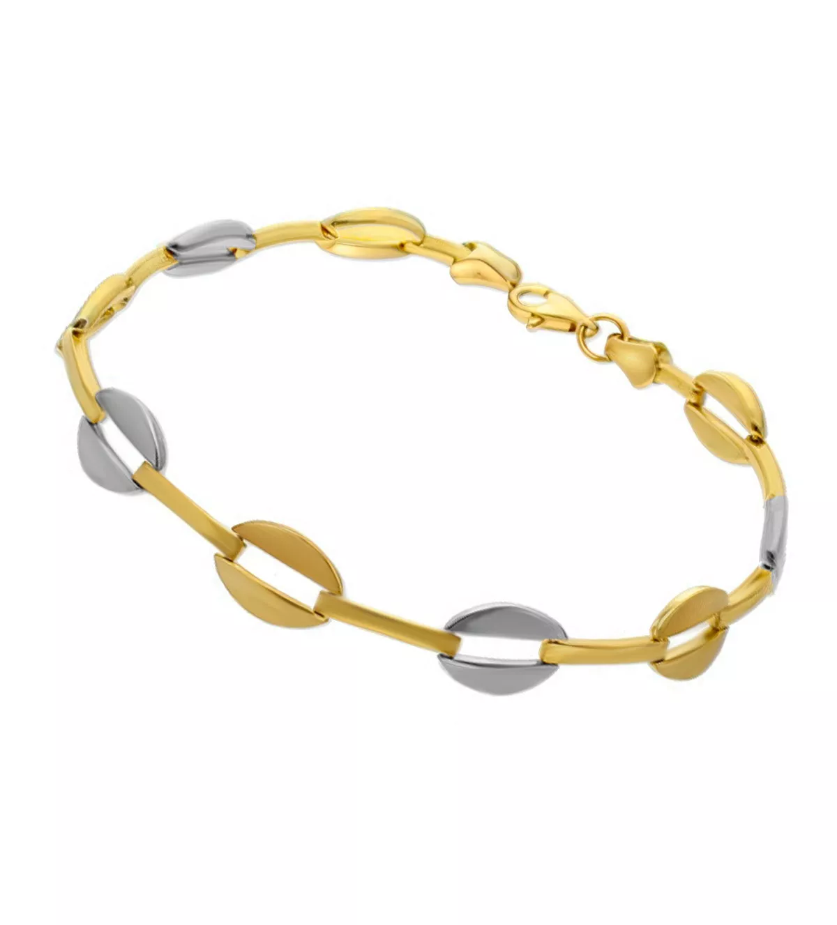 pulsera de oro bicolor 9 ktes vista principal parrilla web