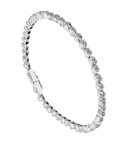 pulsera de oro blanco 18k con diamantes 139_0443-PU