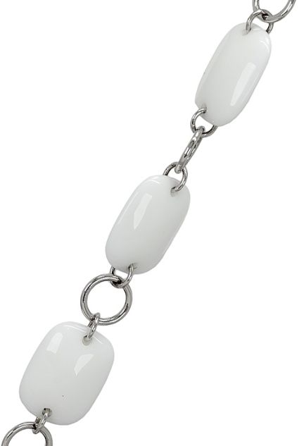 Pulsera en plata y ágatas blancas, brazalete para mujer venta online 103_SB809A-4