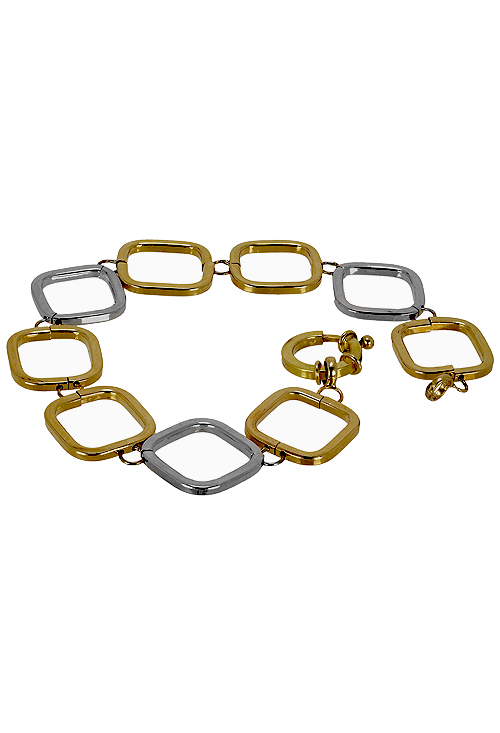 Pulsera oro bicolor 18 ktes eslabones - foto 3 - rfcia.003_1188