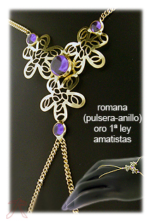Pulsera oro 1ª ley 750 mmas. (18 k.) Romana (anillo·pulsera) rfcia.140_PD-8.079