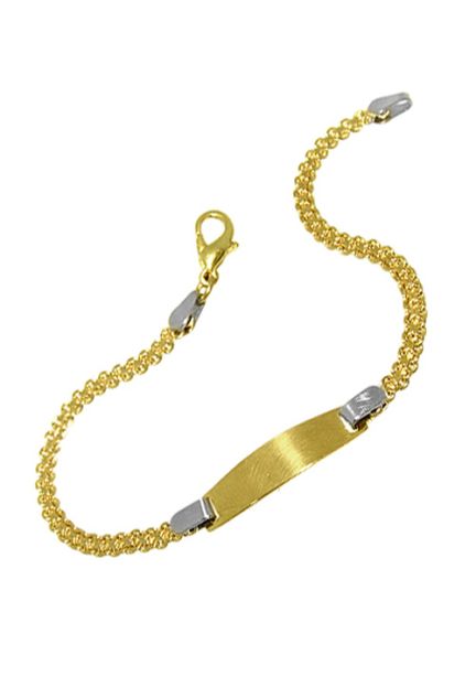 Pulsera oro, nino-nina, esclava, oro bicolor - foto 1 - rfcia.025_F-01181
