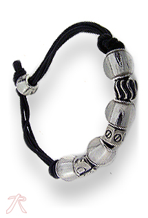 Pulsera plata ley con abalorio rfcia.200_ABAL03