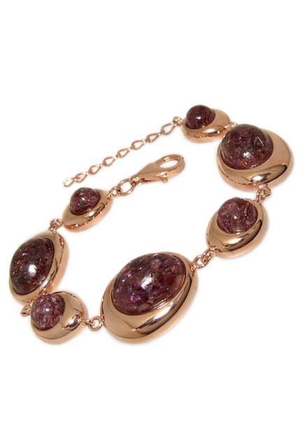 Pulsera plata ley con piedras brazalete rfcia.252_B25290-G