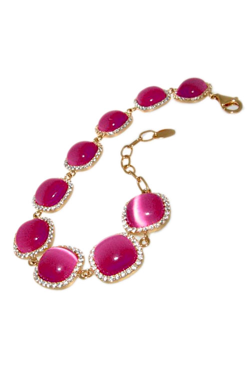 Pulsera plata ley con piedras brazalete rfcia.252_SB0144