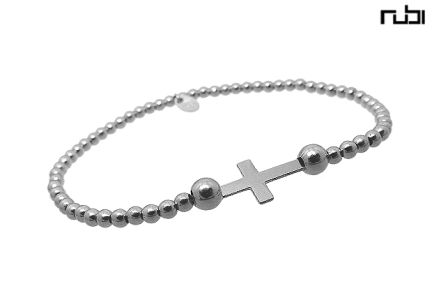 Pulsera plata ley con piedras cadena rfcia.266_041154-1-3