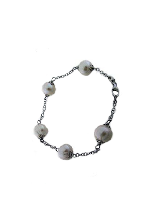 Pulsera plata ley con piedras cadena rfcia.144_02-P