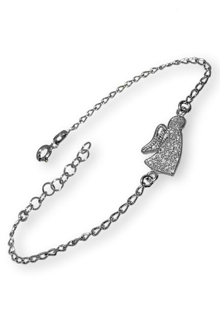 Pulsera plata ley, sin piedras, cadena - foto 3 - rfcia.022_ANGEL