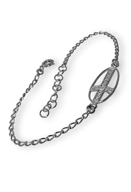 Pulsera plata ley, sin piedras, cadena - foto 3 - rfcia.022_CRUZ