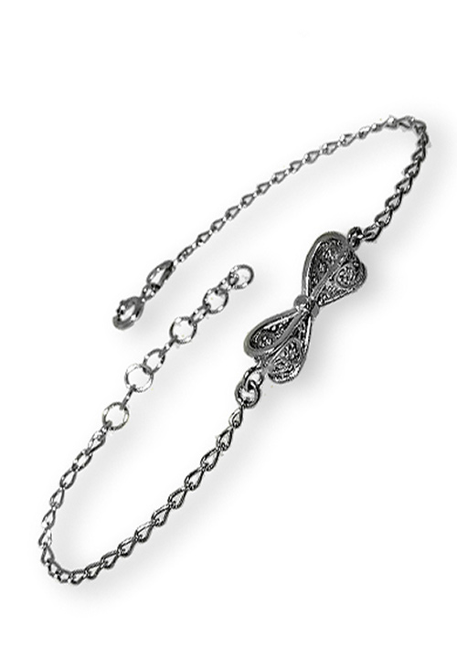 Pulsera plata ley, sin piedras, cadena - foto 3 - rfcia.022_LAZO