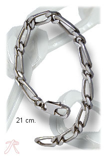 Pulsera plata ley sin piedras cadena rfcia.126_BP(1-1)(4)200