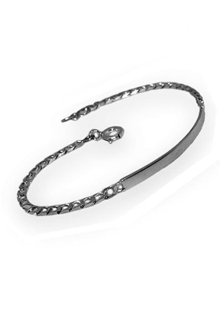 Pulsera plata ley, sin piedras, esclava - foto 3 - rfcia.037_PP15709