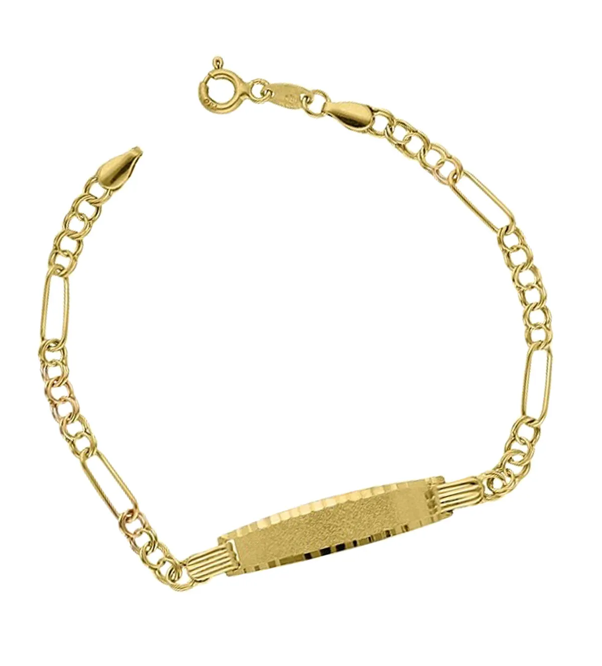 Pulsera de oro con chapa para Comunión 197_353-C-HC - Imagen 3