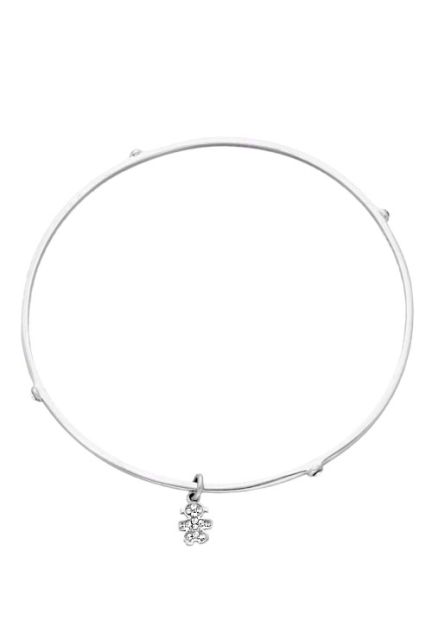 Pulsera plata ley con piedras rigida rfcia.152_1082P001-20