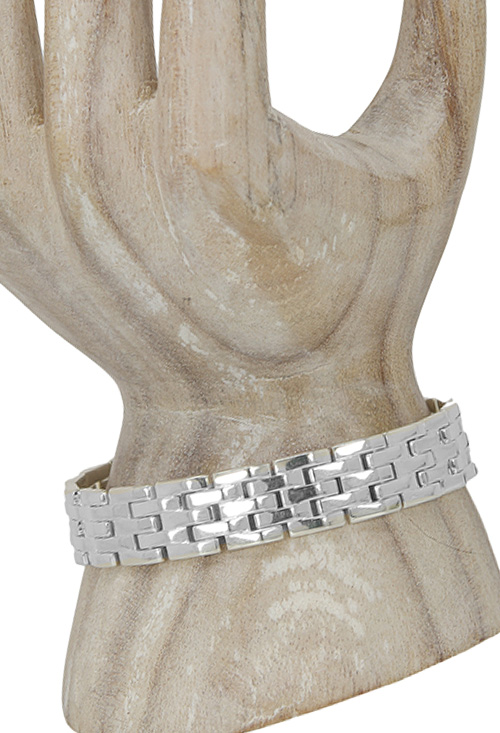 pulsera de plata brazalete tipo panther vista en modelo 126_T1051B19SH_05