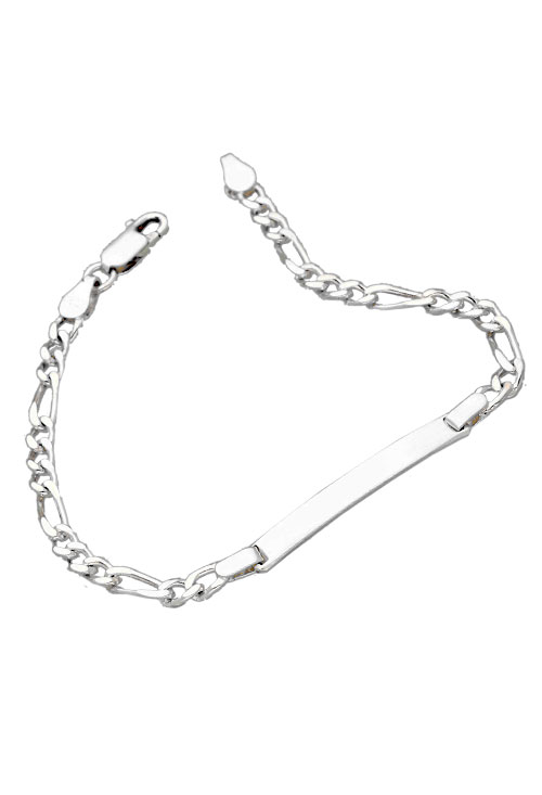 Pulsera plata ley sin piedras esclava rfcia.126_BP(1-3)100CH