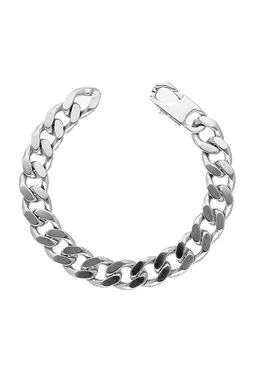 pulsera de plata para hombre eslabones barbados foto cenital 126_BNL(6)300-21