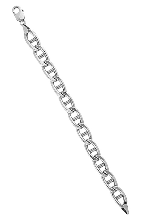 pulsera de plata para mujer cadena eslabones ancla vista extendida 126_ANCLAH300-20_02