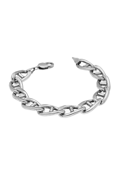 pulsera de plata para mujer cadena eslabones ancla vista frontal 126_ANCLAH300-20_01