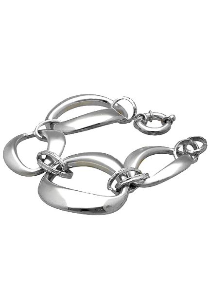 pulsera de plata para mujer eslabones grandes ovalados tumbada 2 200_11102-1_02